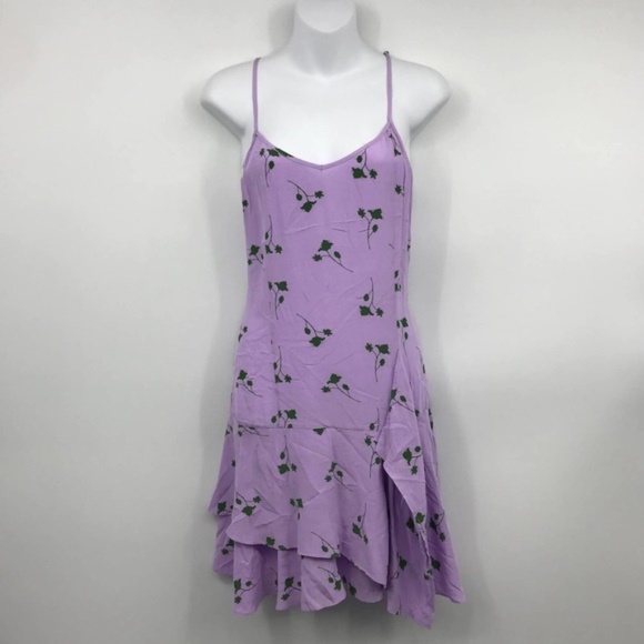Thakoon Collective Purple/ Lavender Floral Slip dress Size 4 RETAIL $295 - Picture 2 of 12